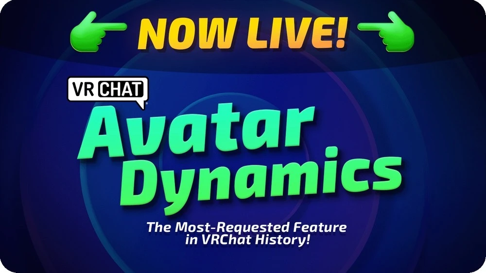 「Avatar Dynamics」実装／画像は<a href="https://hello.vrchat.com/blog/avatar-dynamics-live" target="_blank">すべてVRChat公式</a>より