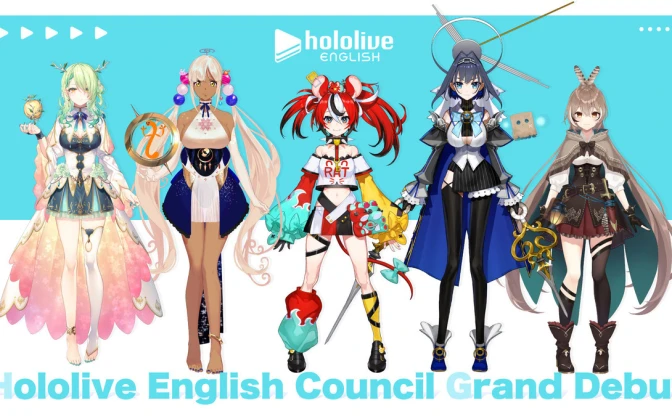 ホロライブEN「Hololive English -議会-」 Mika Pikazo、pakoらがキャラクターデザイン