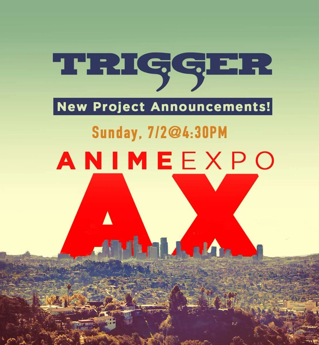 TRIGGER「ANIME EXPO」／画像はTRIGGER Inc.（‏  @trigger_inc）より