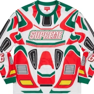 ミニ四駆「ソニックセイバー」が元ネタであろう「Decals Moto Jersey」／画像は<a href="https://www.supremenewyork.com/previews/fallwinter2022/tops-sweaters/decals-moto-jersey" target="_blank">Supreme公式サイト</a>より