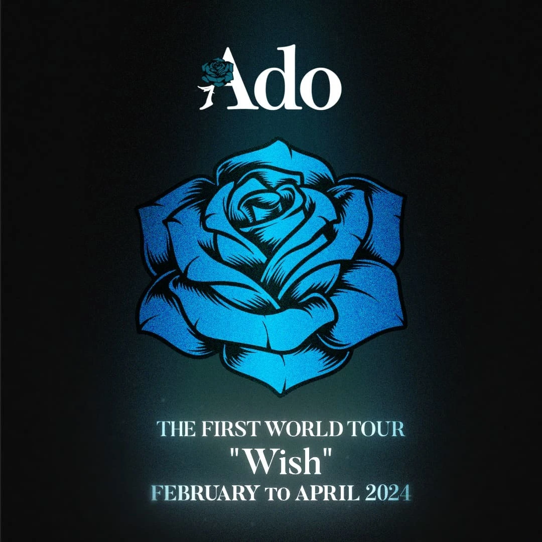 Adoさんが2024年2月から開催する世界ツアー「Wish」の告知画像