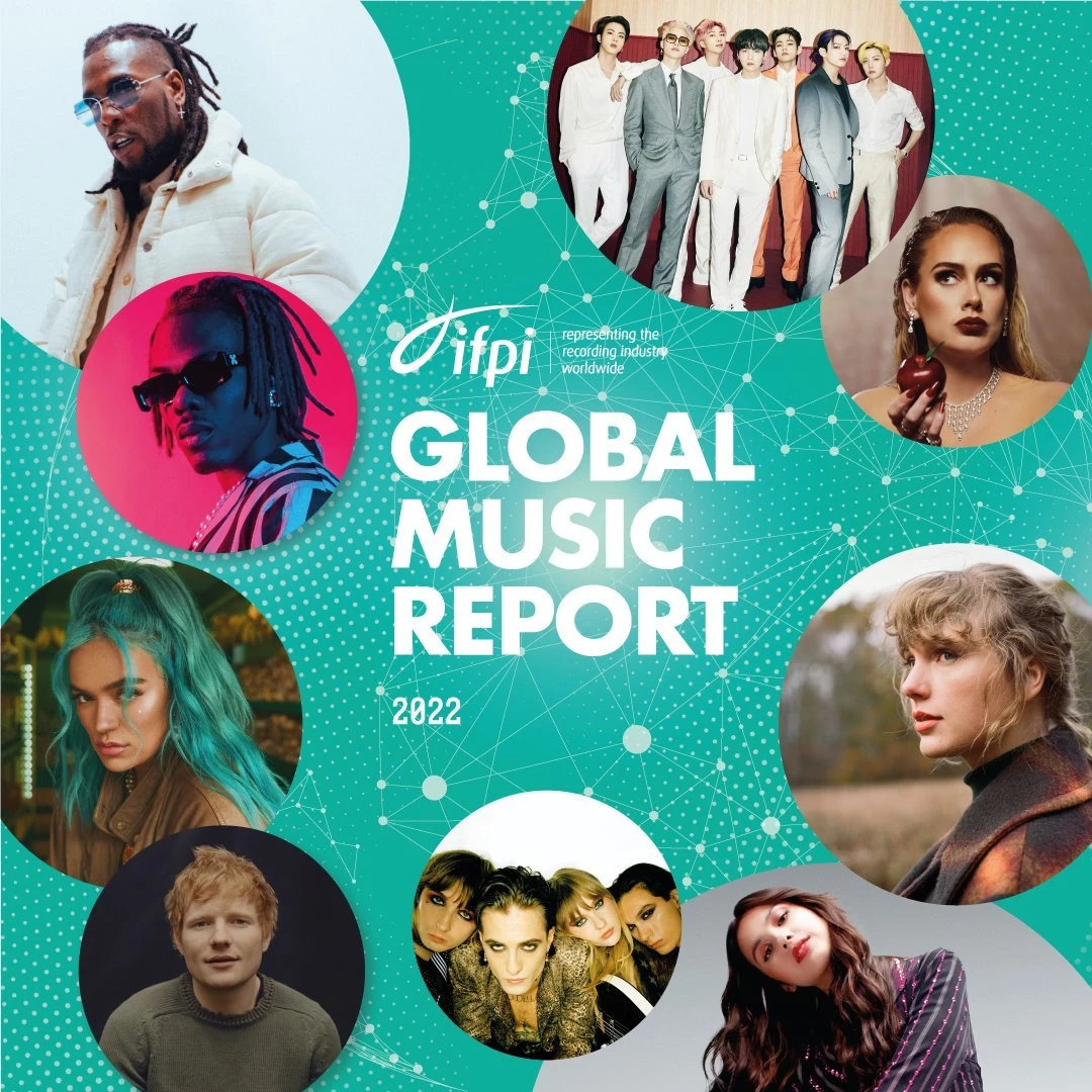 「Global Music Report 2022」／画像は<a href="https://twitter.com/IFPI_org/status/1506270212219408388" target="_blank">Twitter</a>より