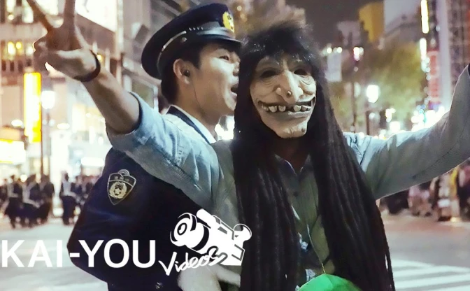 【動画】渋谷ハロウィンのカオス　パリピゾンビ VS 警官100人