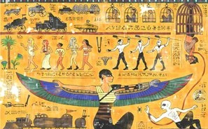 映画「マッドマックス」エジプト壁画風イラストが神々しくてV8! V8!