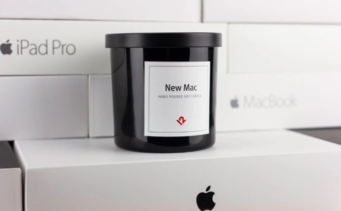 新品Macの匂いがするロウソク登場！ 海外で完売するほどの人気