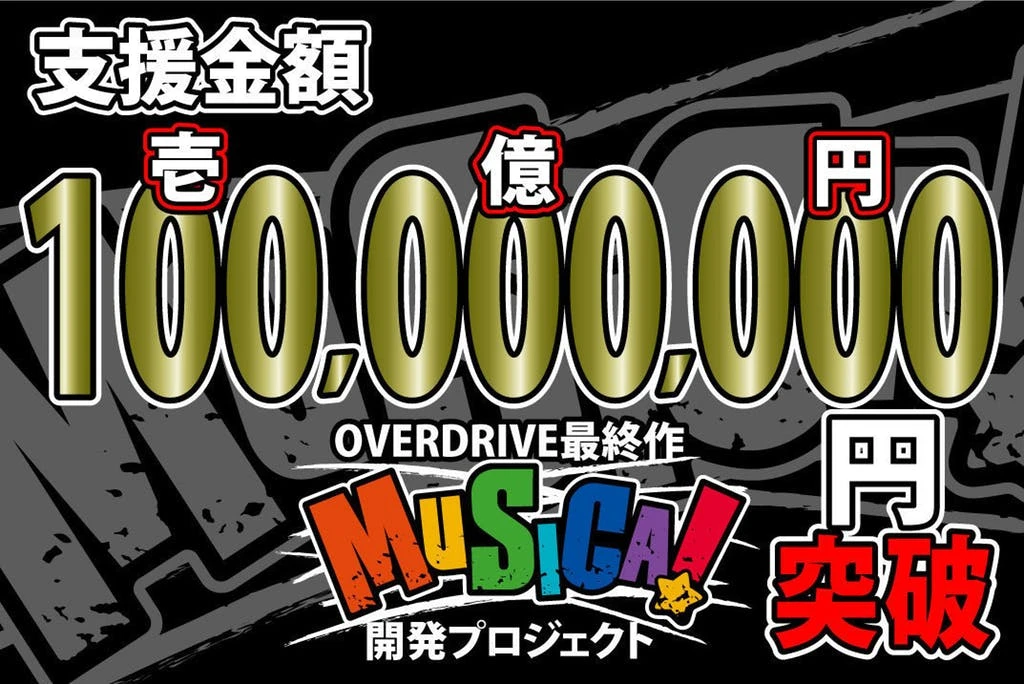 1億円調達　OVERDRIVE最終作『MUSICA!』クラウドファンディングが快挙