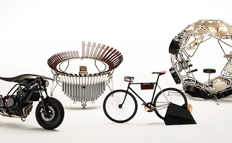 球状のドラムセット！ ヤマハの独創的なバイクや楽器が話題