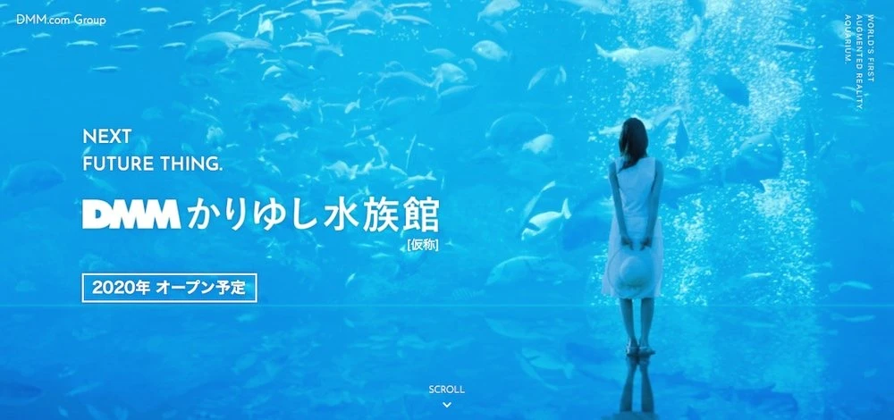 DMMかりゆし水族館（仮称）／画像は公式サイトのスクリーンショット