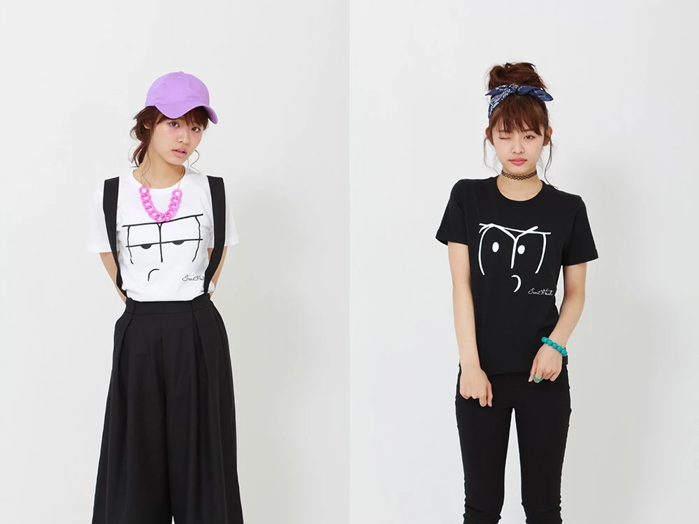 『おそ松さん』・HTML ZERO3・株式会社バンダイの新ファッションブランド「'm neet（アイムニート）」フェイスTシャツ（C）赤塚不二夫／おそ松さん製作委員会