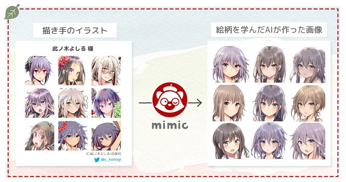 画風を学ぶAIイラストメーカー「mimic」が物議 他人の絵を学習させる悪用を懸念 - KAI-YOU