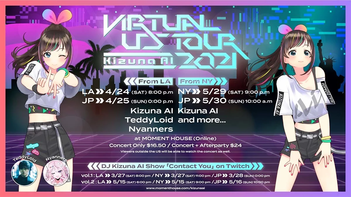 「Kizuna AI Virtual US Tour」