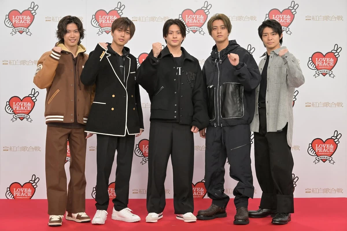 第73回「NHK紅白歌合戦」のリハーサルに登場した「King & Prince」／画像はNHK提供