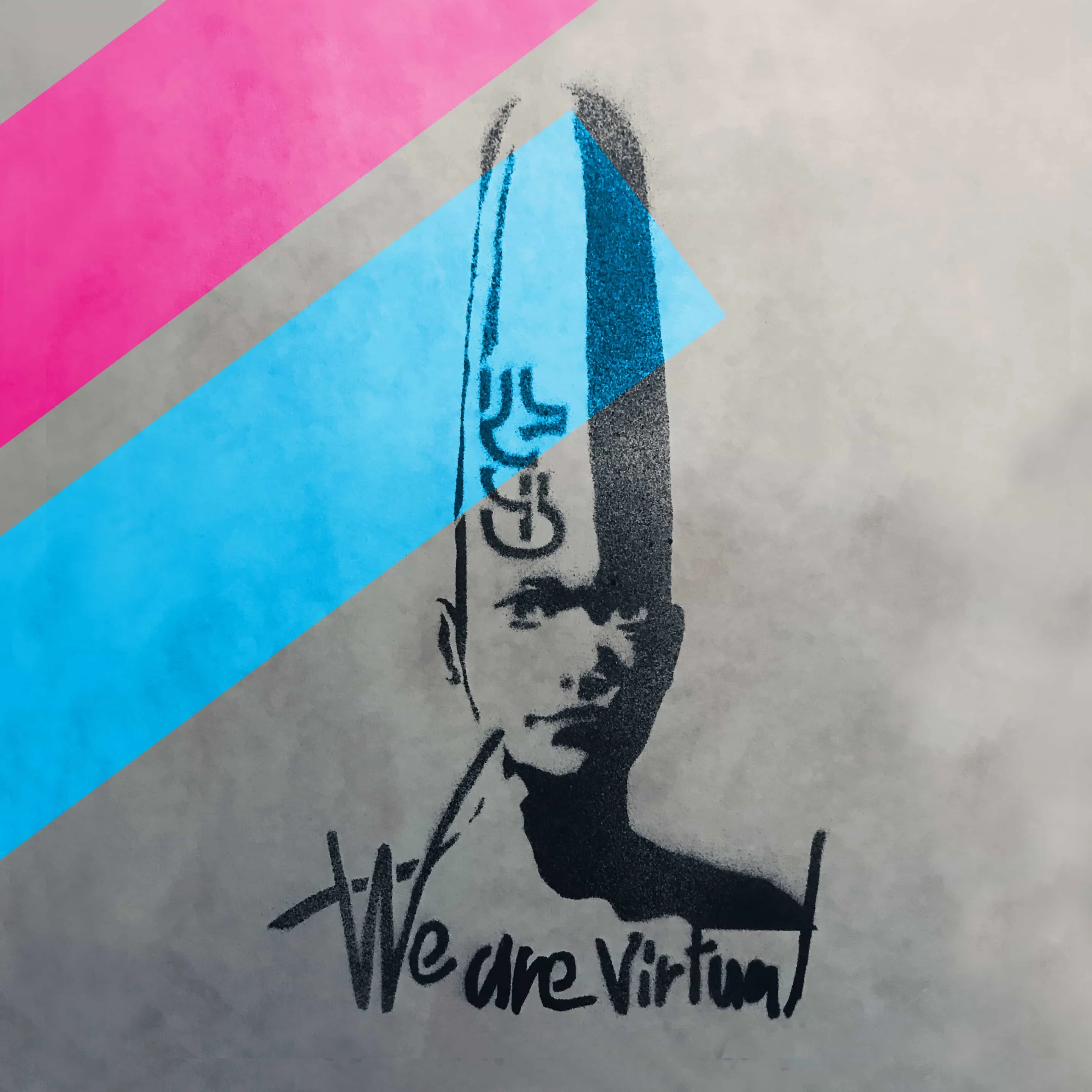 ミソシタさんの2ndアルバム「We are Virtual」のアートワーク