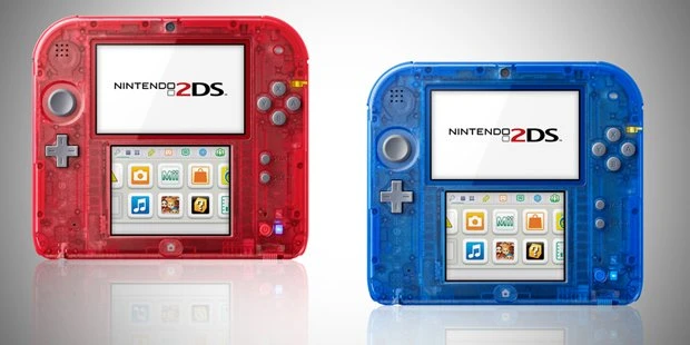 新色の2DS／画像は欧州任天堂Twitterアカウントより