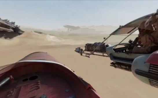 『スターウォーズ』新作から、砂漠を高速で滑空する360度動画が世界で反響