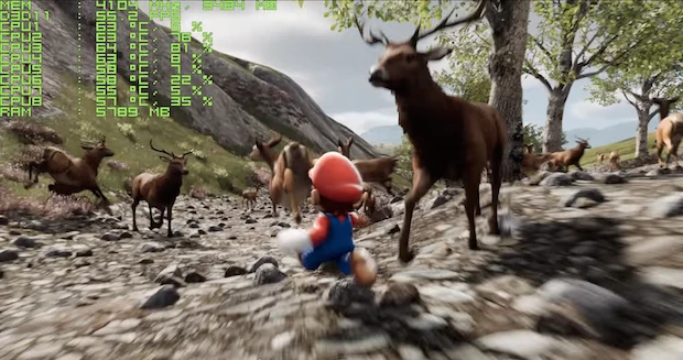 画像はすべて「Unreal Engine 4 [4.8.1] Super Mario / Kite Demo」スクリーンショット