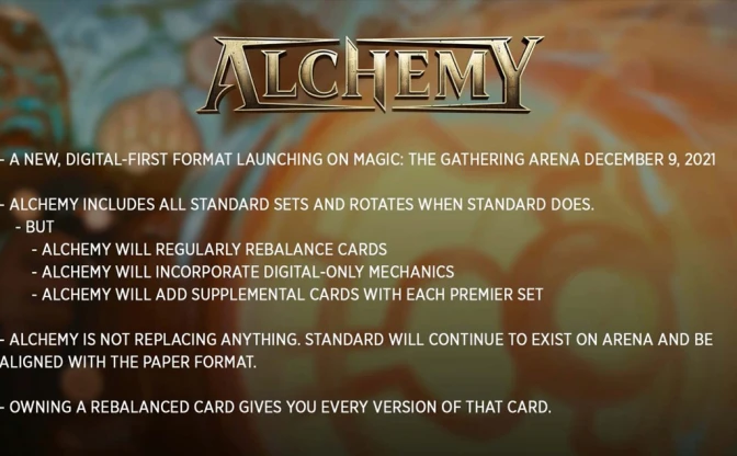 MTG ARENA専用フォーマット「Alchemy」発表　現行カードにバランス調整を適用