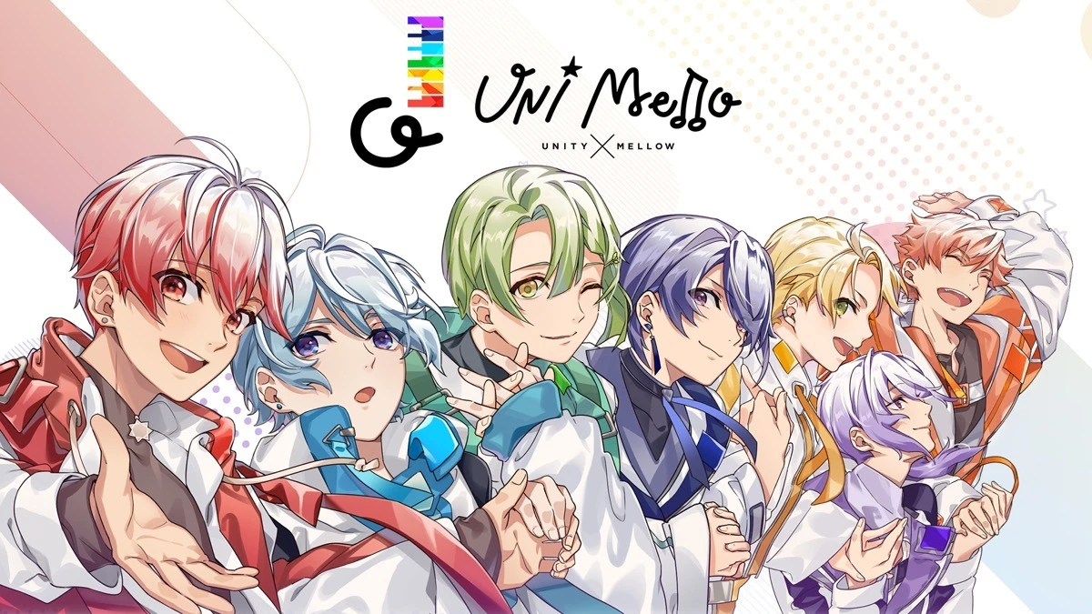 歌い手系VTuberグループ「UNI Mello」ハロー×ポニキャンの7人組アイドル