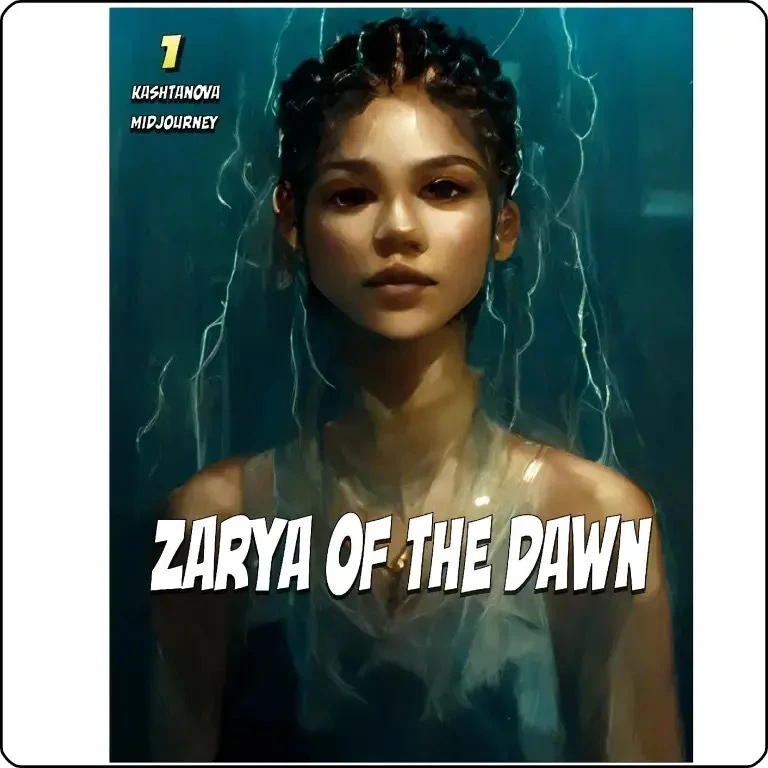 問題となった漫画『Zarya of the Dawn』／画像は<a href="https://aicomicbooks.com/book/zarya-of-the-dawn-by-kristina-kashtanova-download-now/" target="_blank">Zarya Of the Dawn by Kristina Kashtanova : Download now!</a>より