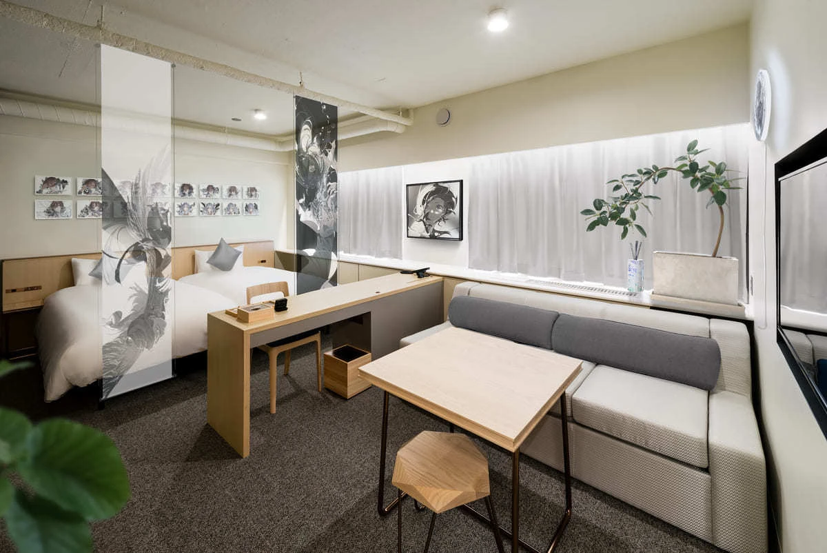 米山舞さんが「インテリアとしてのイラストレーション」をコンセプトに監修した客室