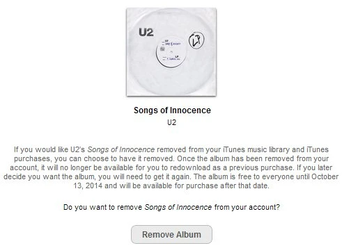 アップルが強制的にダウンロードさせたU2のアルバムを削除するツールを提供