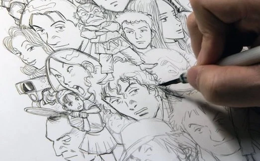 浦沢直樹「描いて描いて描きまくる！」メインビジュアルも公開　漫画家33周年で初の本格的個展