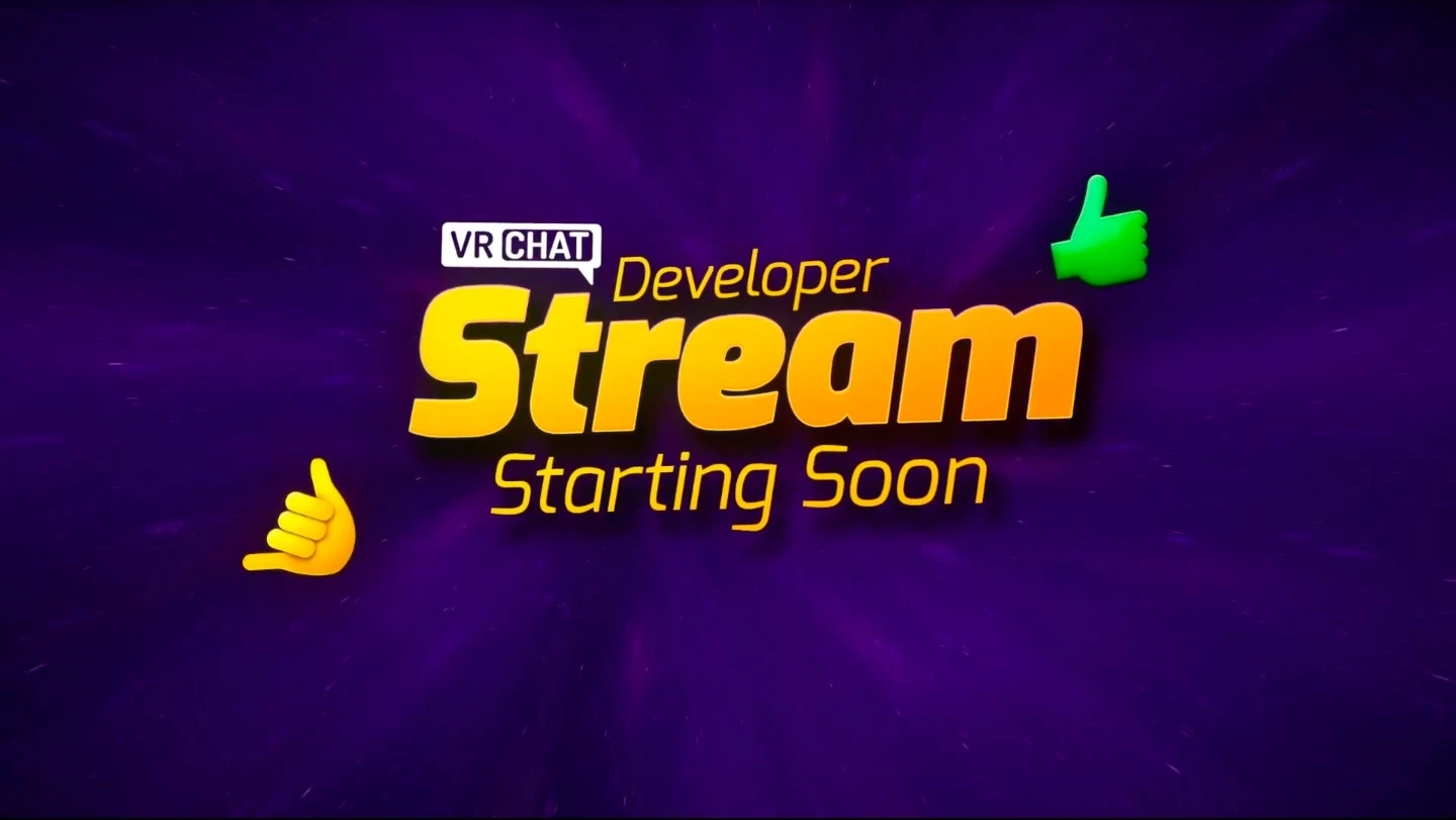 画像は「VRChat Developer Stream - April 2021」より