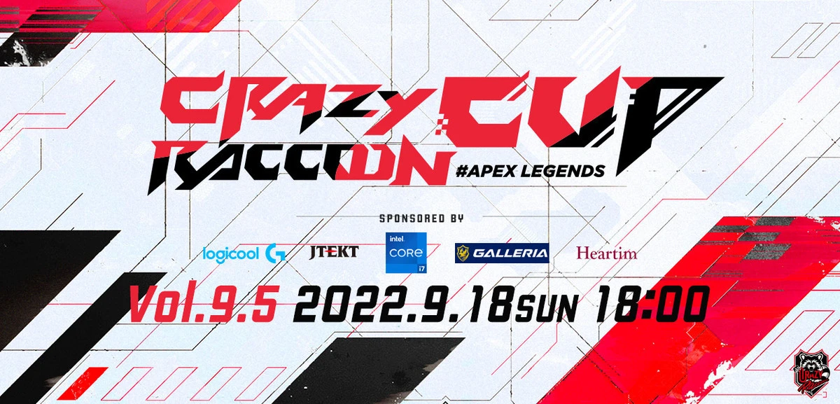 プロゲーミングチーム・Crazy Raccoonが開催するイベント「Crazy Raccoon Cup Apex Legends 9.5」