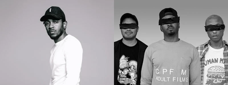 左からKENDRICK LAMARさん、N.E.R.D／画像はフジロックフェスティバル ’18公式サイトより