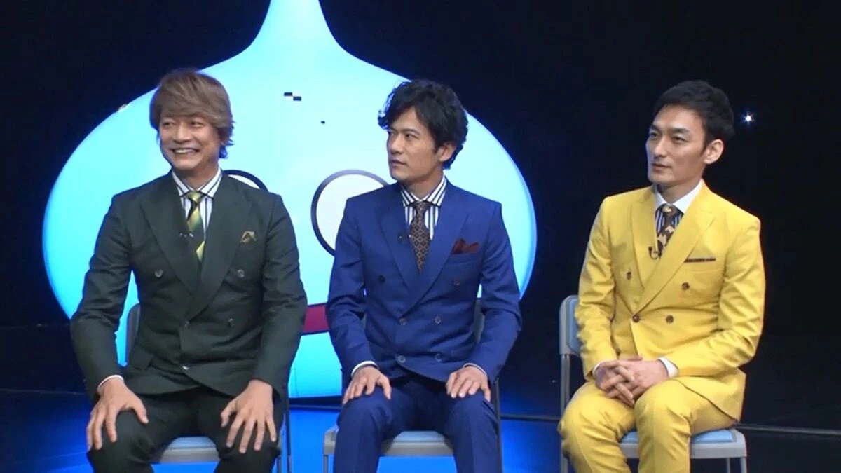 左から香取慎吾さん、稲垣吾郎さん、草なぎ剛さん