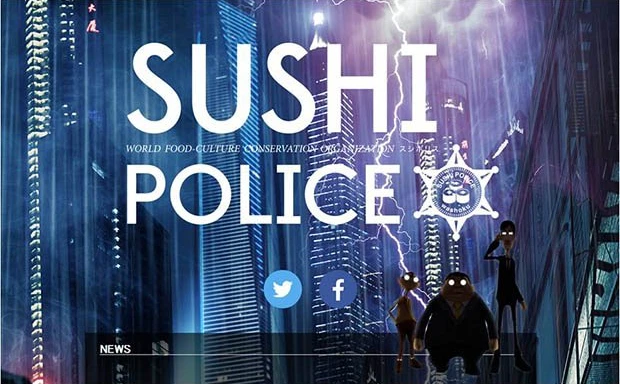 謎の3DCGアニメ『SUSHI POLICE』ティザーサイト公開！ 「琳派」コラボも