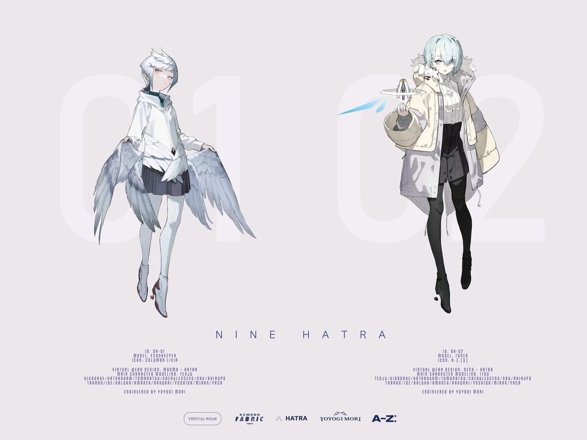 YOYOGI MORI×HATRA バーチャルウェア「NINE HATRA」 年内リリースが決定.jpg