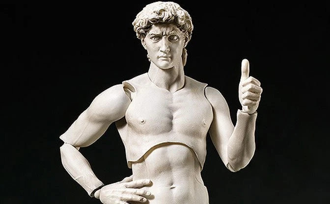 美術史に残る名作「ダビデ像」がフィギュアに　歴史を越えるイケメン