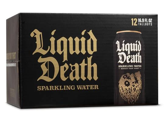 「Liquid Death」SPARKLING WATER／画像はすべて公式サイトから