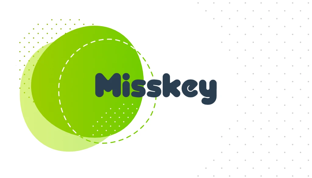 Misskeyのロゴ／画像は<a href="https://misskey-hub.net/ja/brand-assets/" target="_blank">Misskey Hub</a>のアセット集より