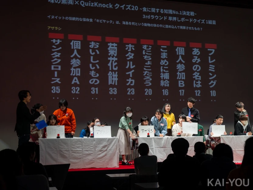 QuizKnock「クイズ 20 〜食に関する知識 No.1 決定戦〜」