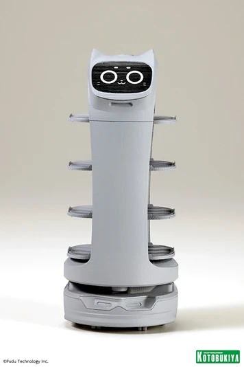 ネコ型配膳ロボット「べラボット」プラモデル正面／画像は特設サイトより