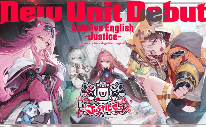 ホロライブEN新人VTuberユニット「Justice」デビュー　正義をもたらす4人組