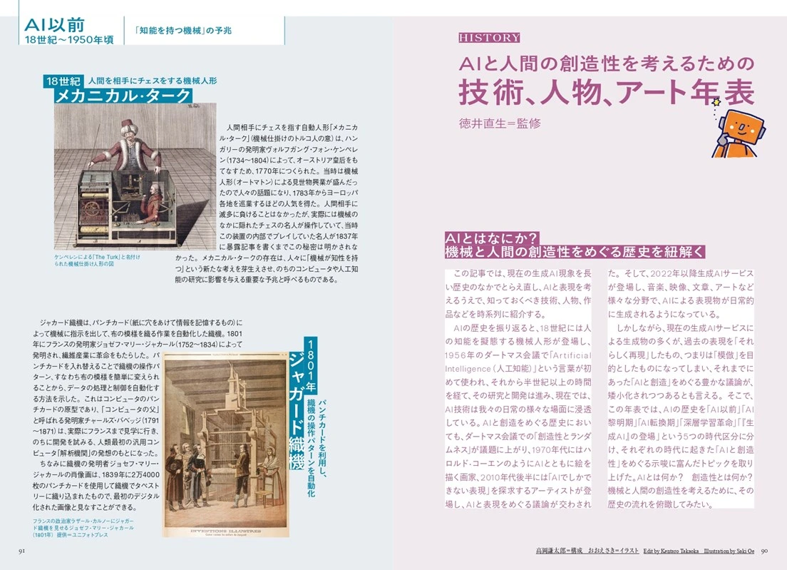 『美術手帖』10月号「AIと創造性」誌面