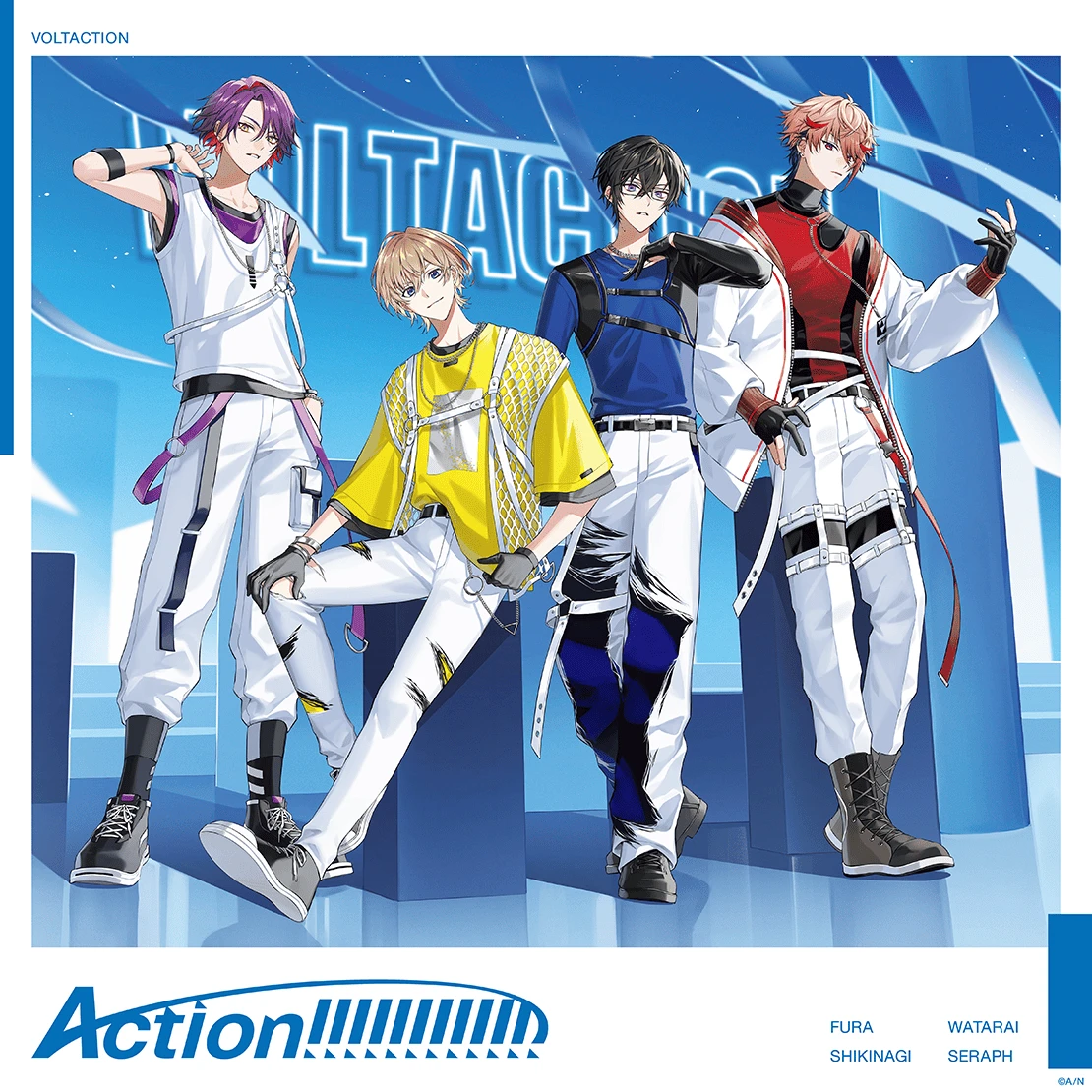 1stミニアルバム『Action!!!!!!!!!!!!』通常盤のジャケット