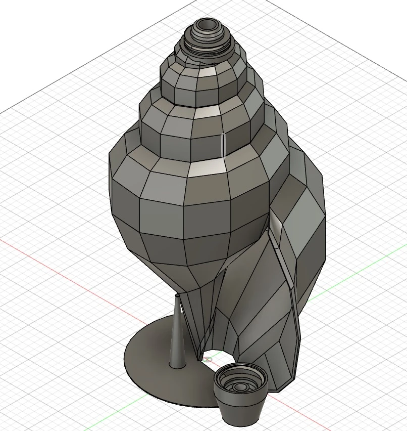 ゲーミングデジタルホラ貝のCAD