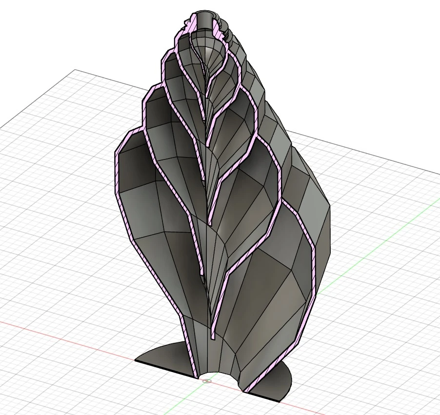 ゲーミングデジタルホラ貝のCAD
