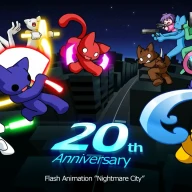 20周年を迎えたFLASHアニメ『Nightmare City』／画像は<a href="https://x.com/miyasuke1/status/1871752973157826860" target="_blank">み〜やさんのX</a>のスクリーンショット