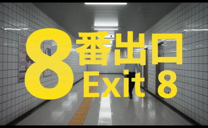 インディーホラーゲーム『8番出口』東宝が実写映画化　お馴染みのおじさんも再現