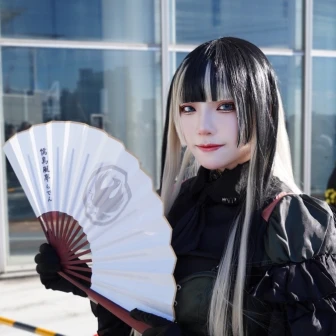 ホロライブ儒烏風亭らでんのコスプレが秀麗　和×ゴスロリを完全再現