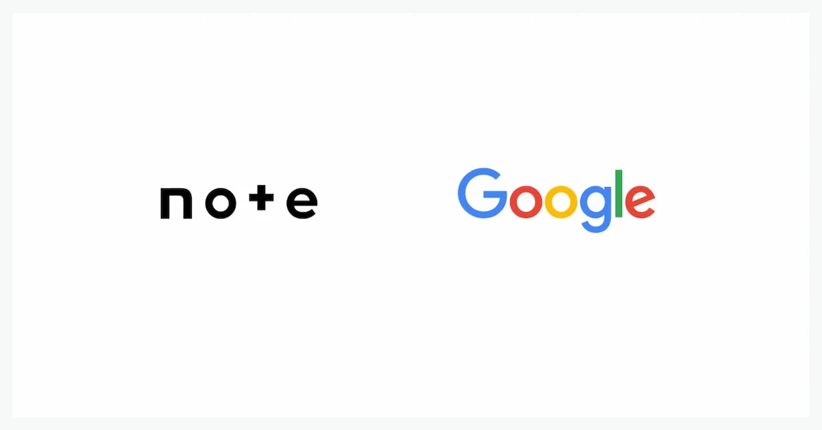 Googleとの資本業務提携を発表したnote／画像はnote公式サイトから