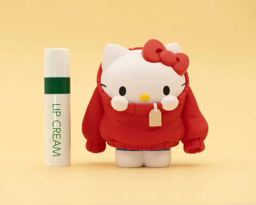 「PERIHAPI！ Hello Kitty and Friends おきがえちゅう」に収録されるセーターがうまく着られなかったハローキティ