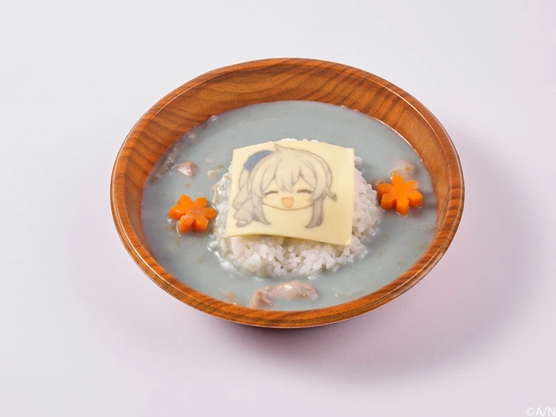 「にじさんじフェス展」コラボカフェメニュー 寒さにほっと雪どけシチュー ～青バラ染め～