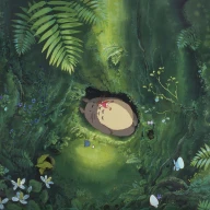 展覧会「ジブリの立体造型物展」キービジュアル／©1988 Hayao Miyazaki/Studio Ghibli