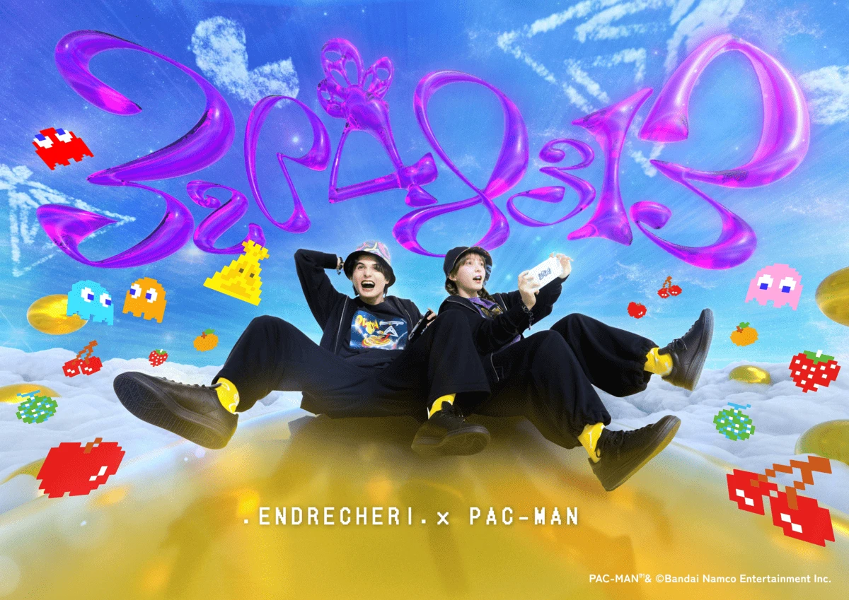 コラボアパレル「.ENDRECHERI. × PAC-MAN」キービジュアル